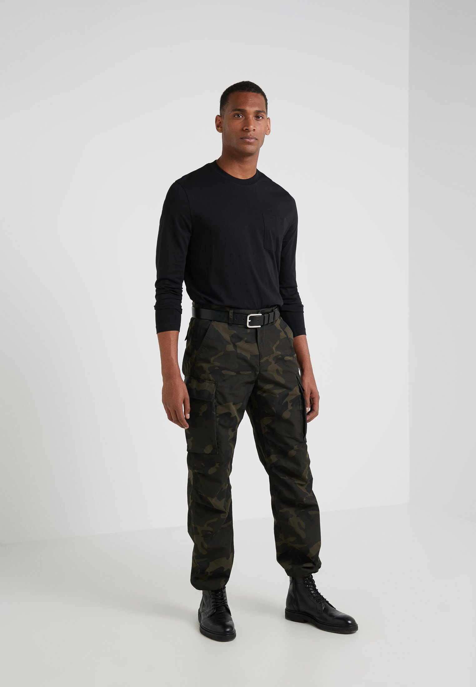 J.CREW BRIGADE PANT RIPSTOP WOODLAND Cargobukse olive Schott TRRANGER - Cargobukse - camo khaki