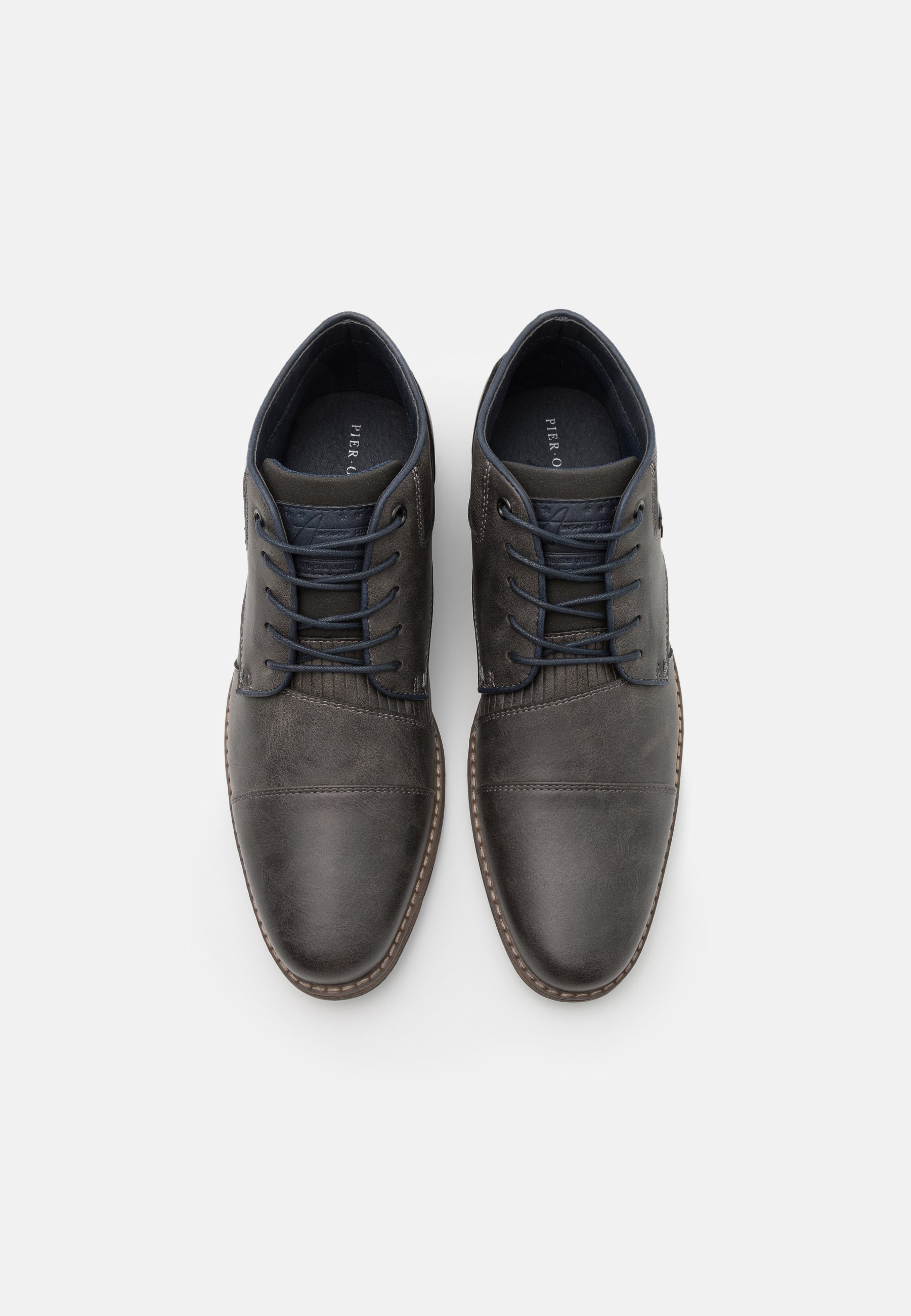 Pier One Snøresko grey Zalando.no Pier One Casual snøresko grey Zalando.no