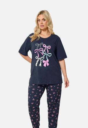 Yours Clothing, PLUS SIZE NIGHTDRESSES & CHEMISES SET - Pyjamas - navy