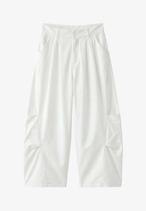 Stradivarius, Pantalon classique - white