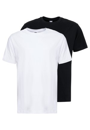 BASIC TEE 2 PACK  - T-shirt basique - black/white