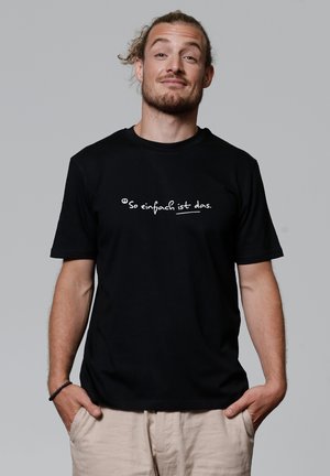 T-Shirt print - black