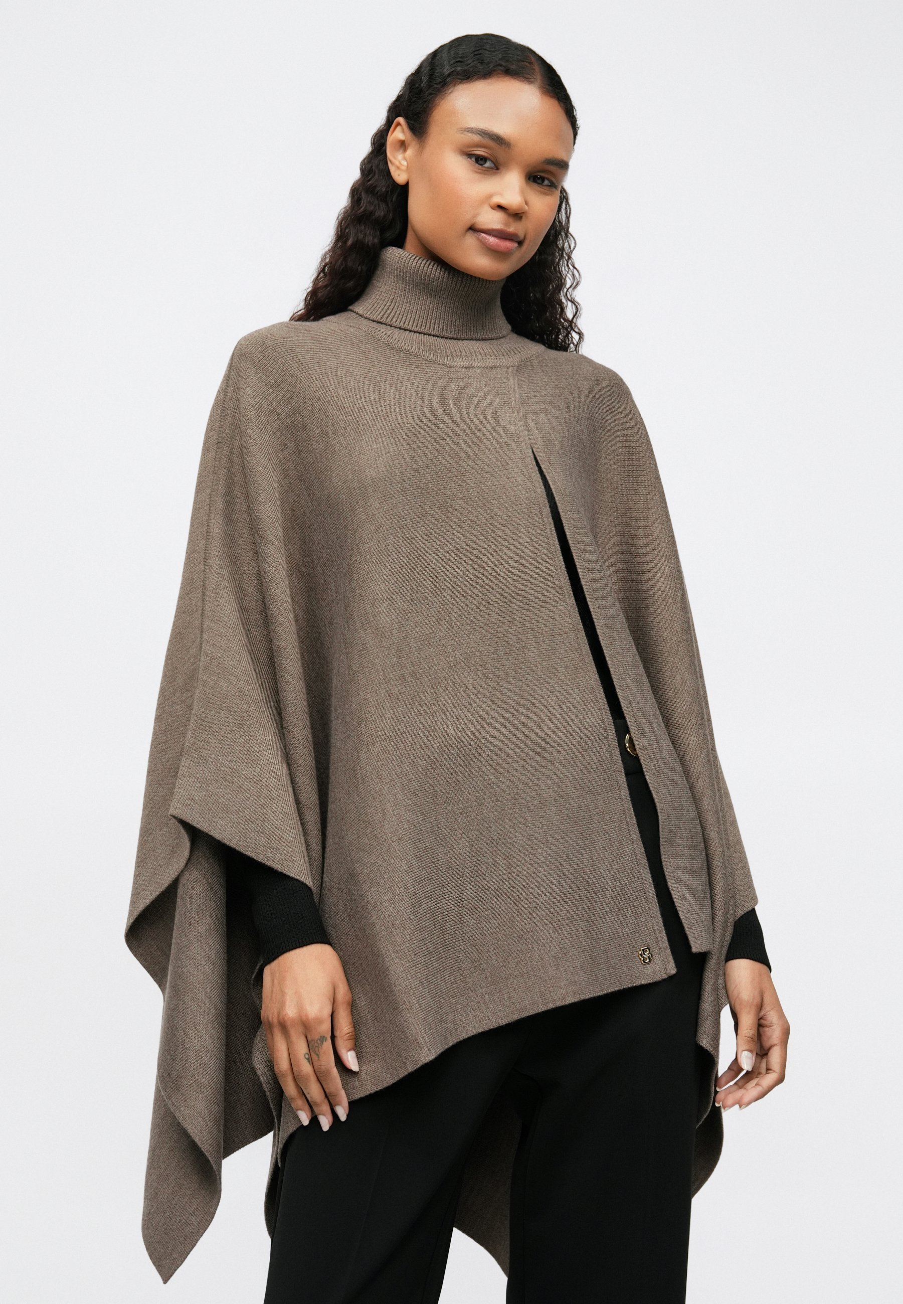 BOSS LARENIA PONCHO - Cape - charcoal/grey - Zalando.co.uk