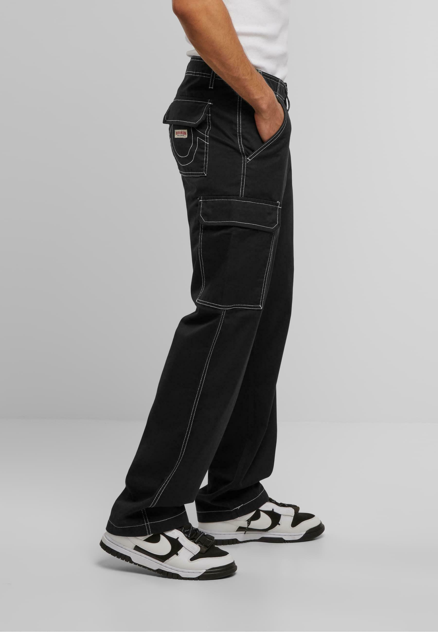 True Religion Relaxed fit jeans - black - Zalando