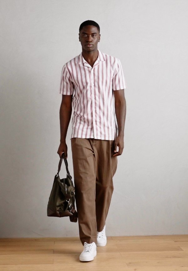 STRIPED RESORT - Shirt - dusty rose2