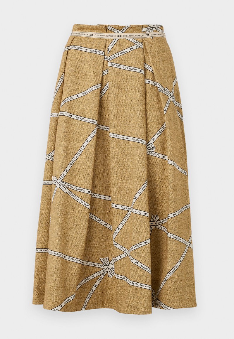 Elisabetta Franchi A-lijn rok beige Elisabetta Franchi A-lijn rok beige