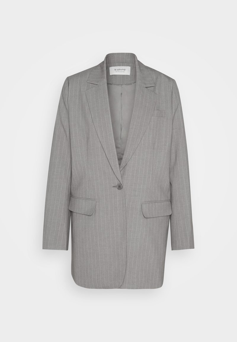 b.Young Halflange jas lichtgrijs b.Young Halflange jas lichtgrijs