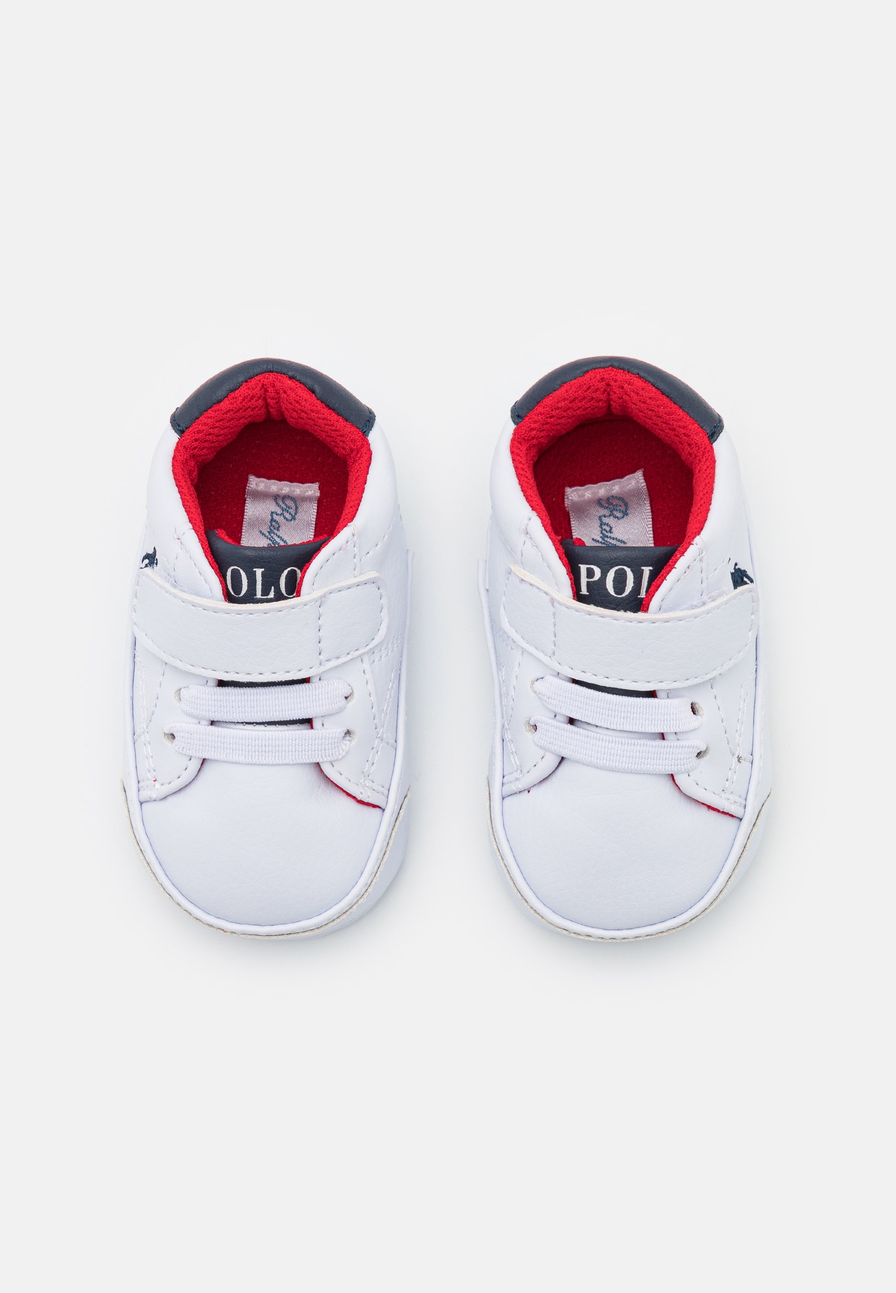 Polo Ralph Lauren THERON PSLAYETTE - Babyschoenen - white tumbled/navy/wit  - Zalando.nl