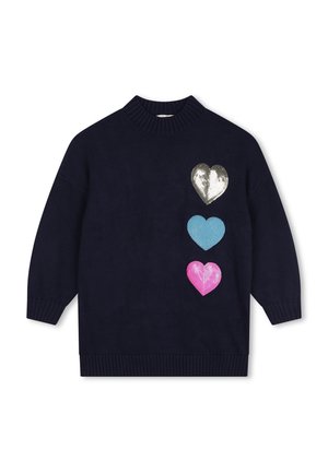 À SEQUINS - Gebreide jurk - indigo blue