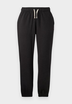 Zwarte joggerbroek van een katoenmenging, met een elastische tailleband met trekkoord, taps toelopende benen en een subtiele logodetail aan één kant.