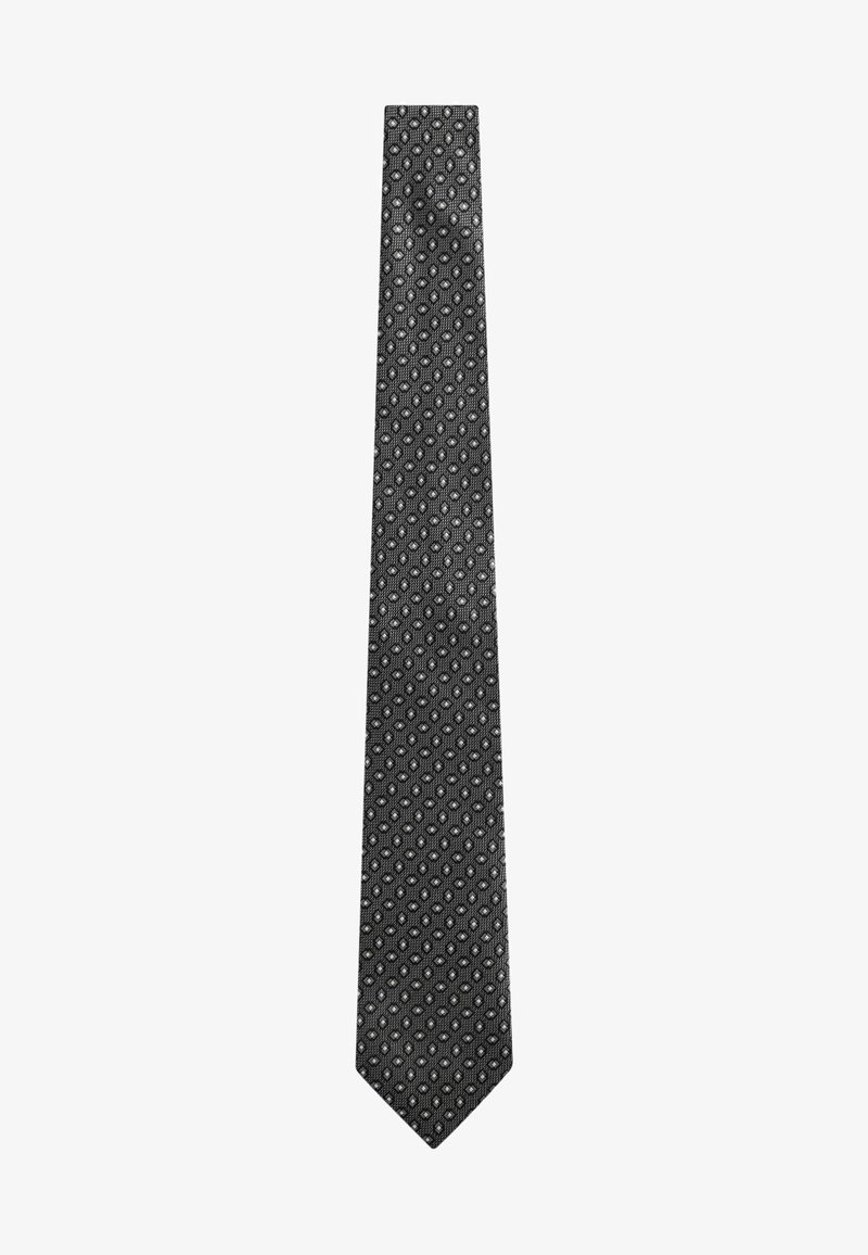 Next SIGNATURE MADE IN ITALY GEOMETRIC DESIGN - Kaklaraištis - grey
