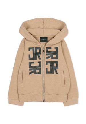 Felpa con zip - beige