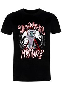 Disney NIGHTMARE BEFORE CHRISTMAS SANTA JACK UNISEX - Triko s potiskem - black