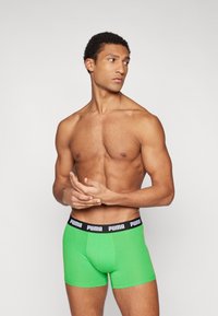 Puma MEN EVERYDAY 3 PACK - Boxer alsónadrág - green/grey/black