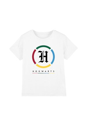 Cotton Soul, HARRY POTTER HOGWARTS OLD ENGLISH 'H' LOGO UNISEX - Print T-shirt - white