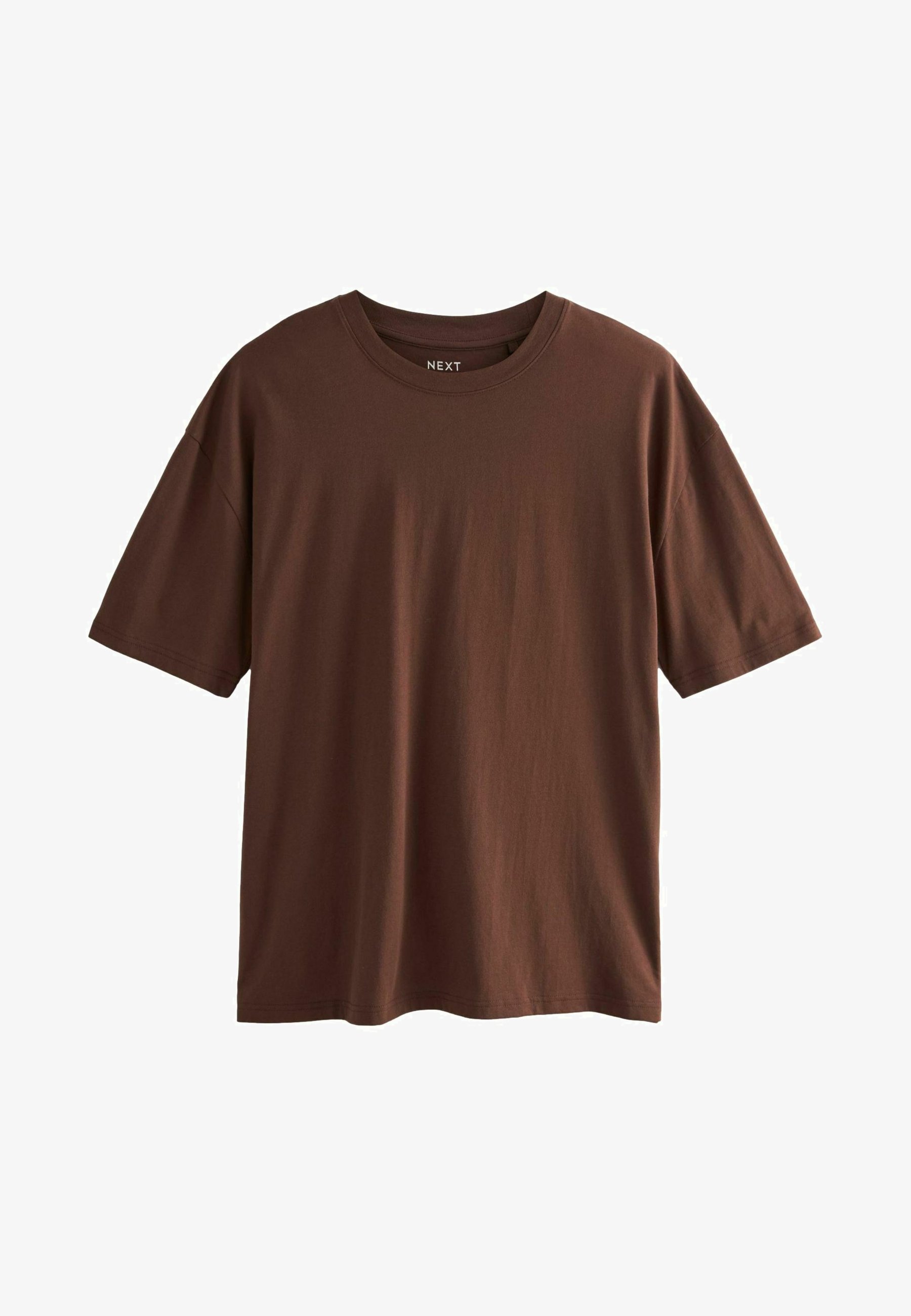 Next ESSENTIAL CREW NECK Camiseta básica chocolate mid brown
