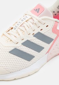 adidas Performance DROPSET 3 - Training shoe - chalk white/iron metallic/semi pink spark