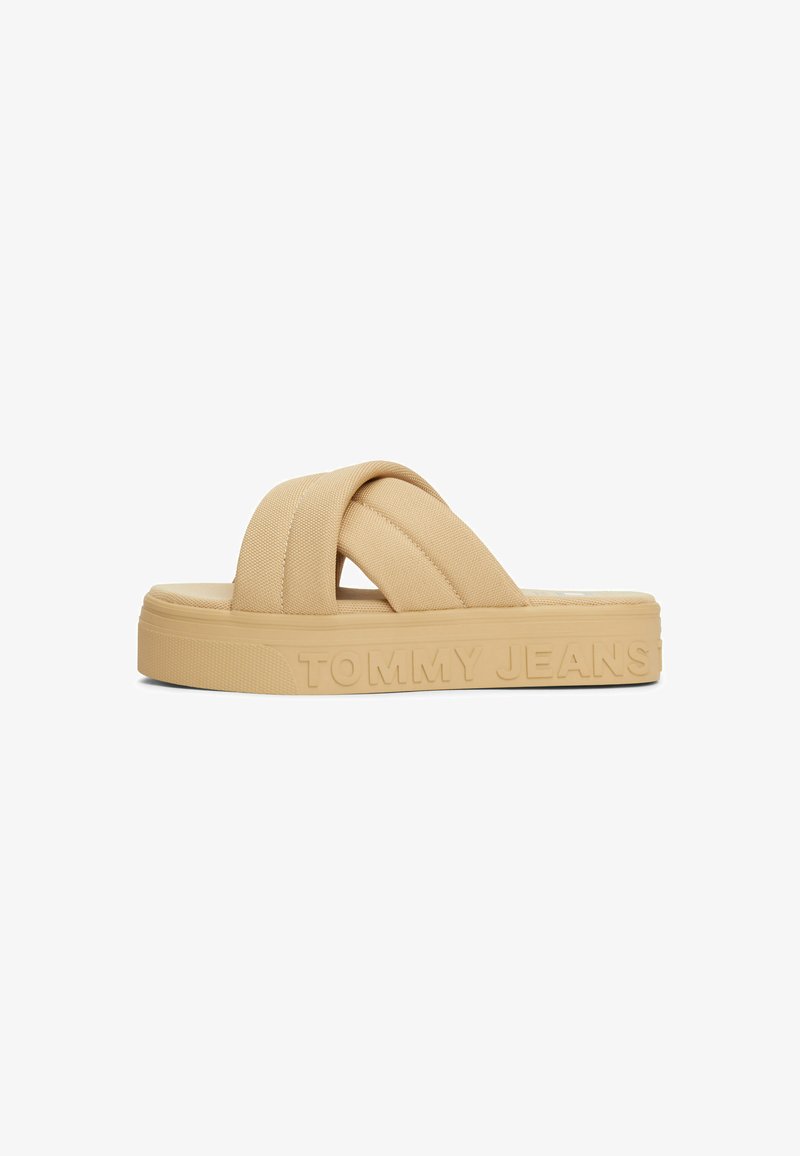 Mules Lettering Tommy Jeans LETTERING - Mules - tawny sand/beige - Zalando