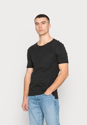 STEP TEE UNISEX - Jednoduché tričko - black