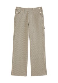 Marc O'Polo DENIM WORK WIDE AUS GESTREIFTEM - Relaxed fit jeans - offwhite