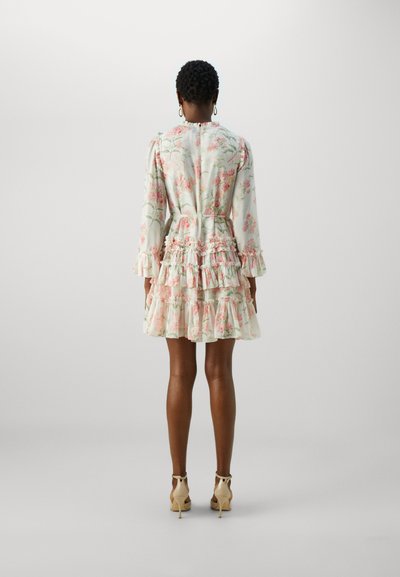 Needle & Thread SUMMER POSY ROUND NECK MICRO MINI DRESS 2 IN 1 - Robe de soirée - moonshine/coral