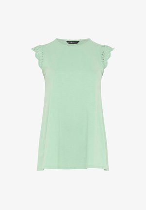 Yours Clothing, WOMEN'S VESTS & CAMIS - Printtipaita - light green