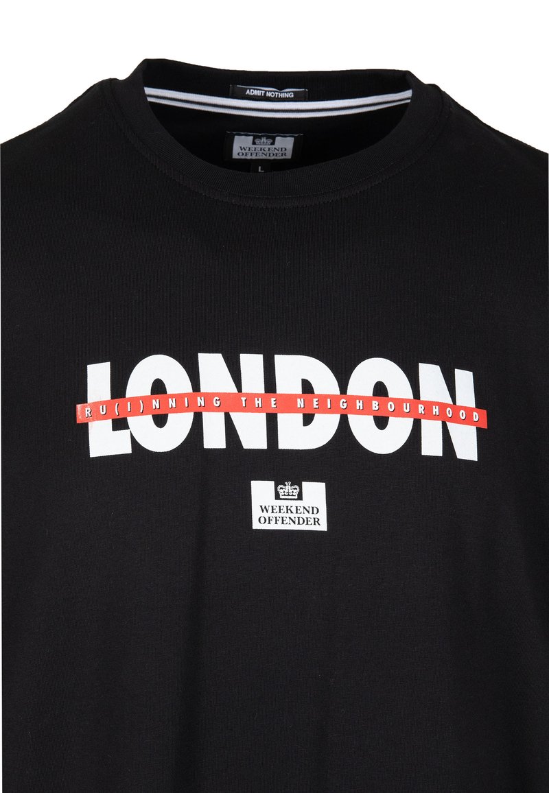 T-shirt Homme Weekend Offender - Coton - Col Rond - Imprimé Italie - XL à 3XL
