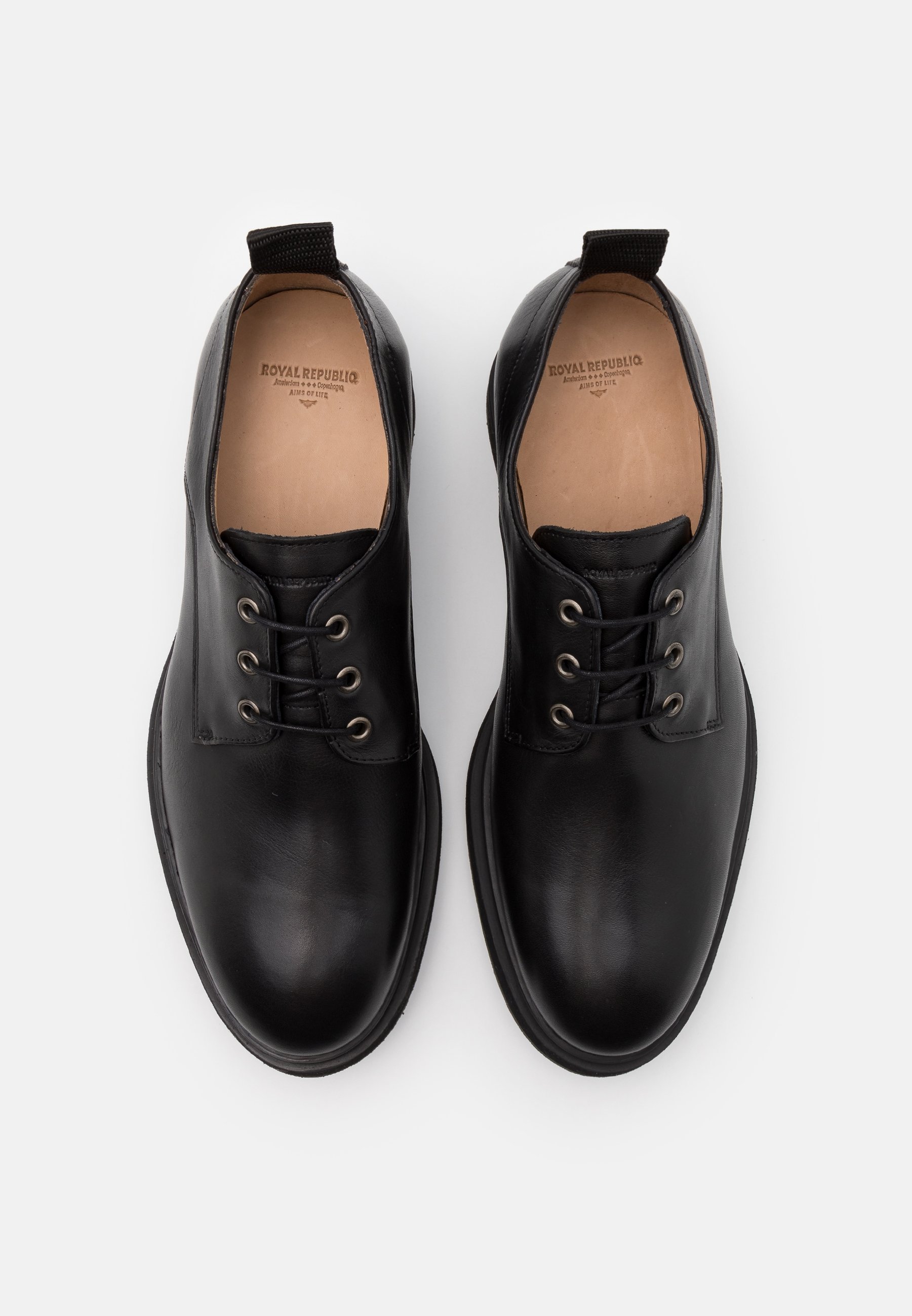 Royal RepubliQ DEFENDER DERBY SHOE Snøresko black GARMENT PROJECT DERBY Snøresko black Zalando.no