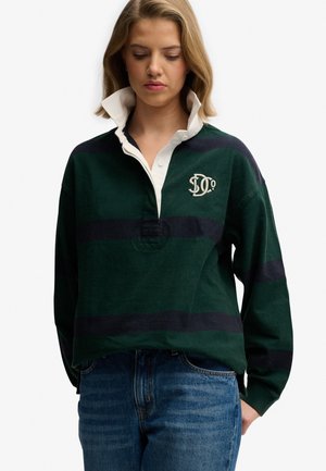 HERITAGE STRIPE RUGBY - Poloshirt - varsity green