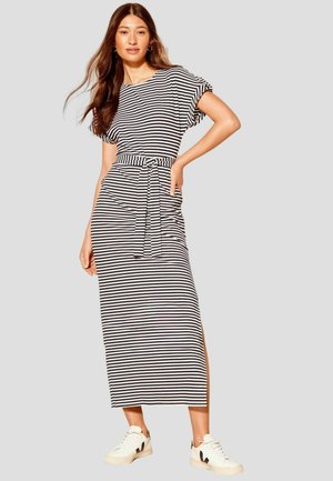 TURNBACK SLEEVE MIDI REGULAR FIT - Svetríkové šaty - navy blue