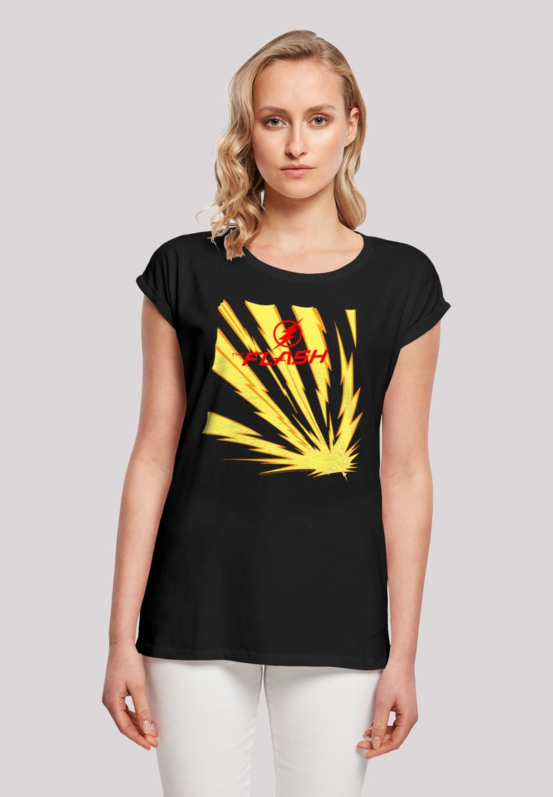 F4NT4STIC DC COMICS THE FLASH LIGHTNING BOLTS AND WITH Tshirt print