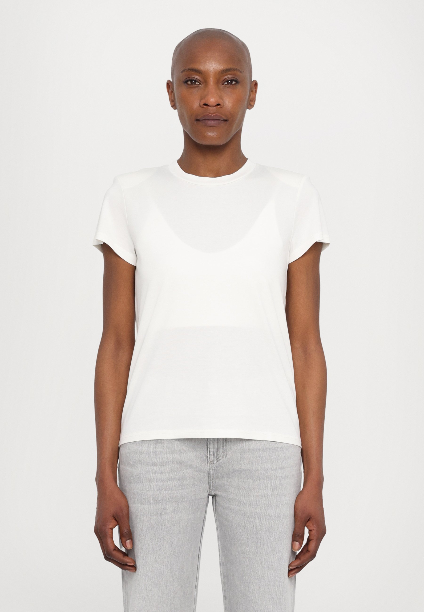 売れ筋商品|||デザイナーズリミックス Tシャツ レディース トップス MODENA TEE - Basic T-shirt - cream DESIGNERS REMIX MODENA TEE - T-shirt basic - cream/crème