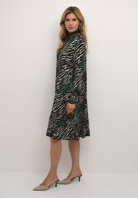 Kaffe - KARINA AMBER  - Day dress - black   green animal print Thumbnail Image 1