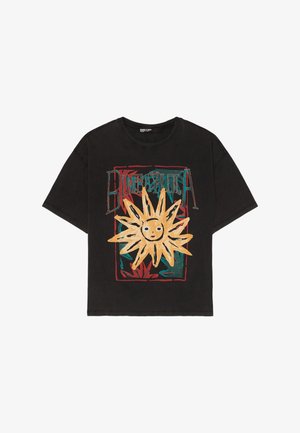 BIMBA Y LOLA, BIMBA Y LOLA CAMISETA LOGO SUN NEGRA - Print T-shirt - black