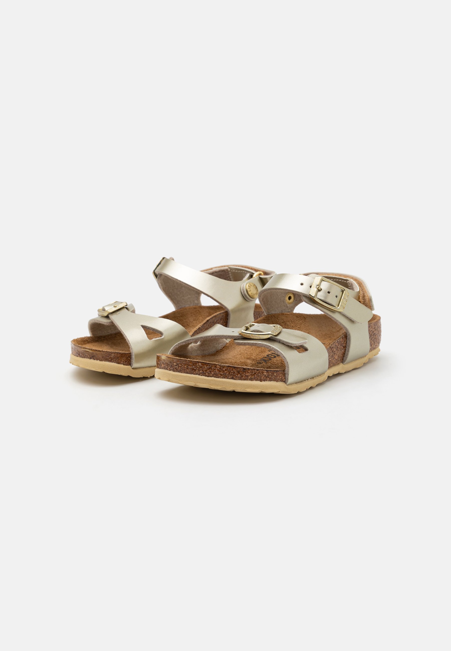 Birkenstock RIO AS KIDS BF NARROW - Sandales - metallic gold/doré