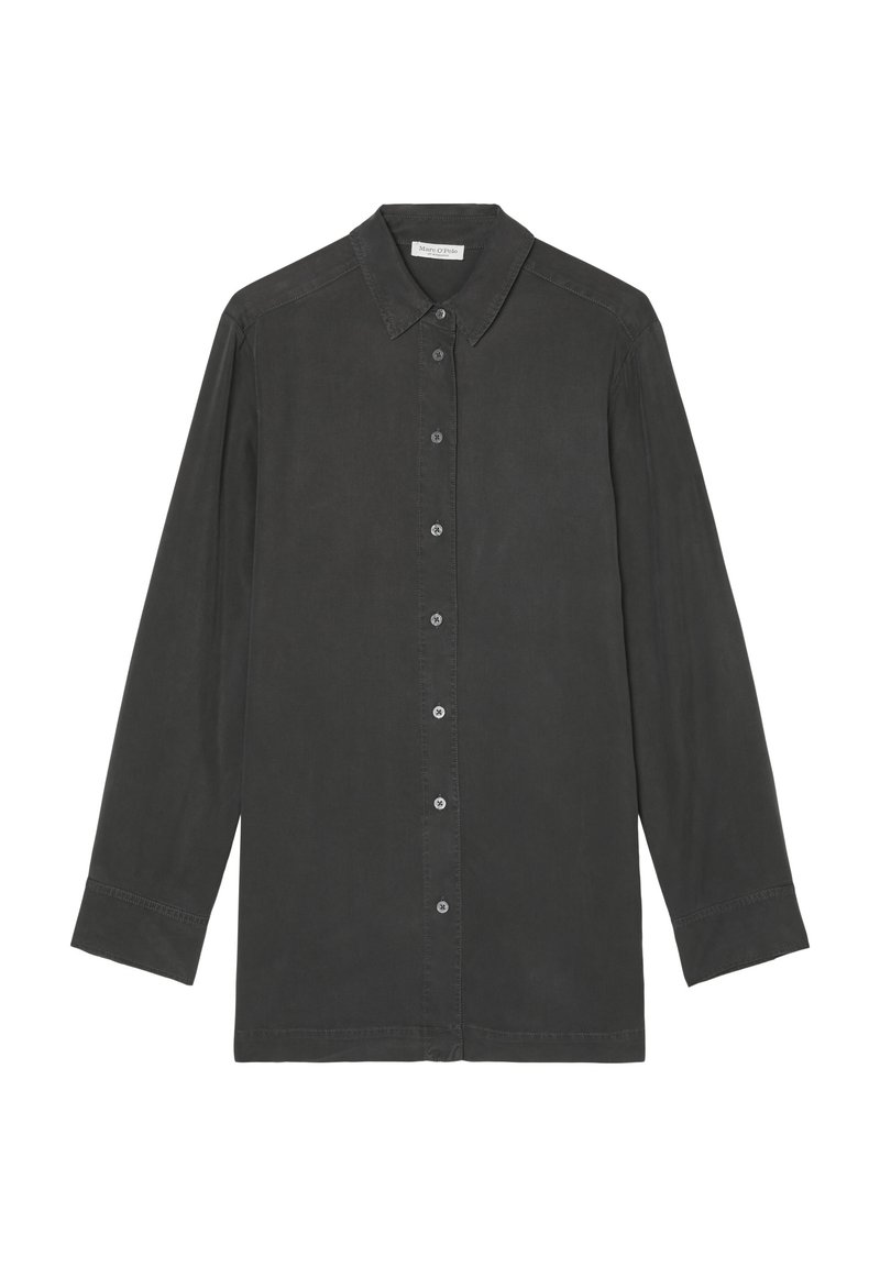 Marc O'Polo LONG SHAPE STRAIGHT HEM WITH SLITS SOLID - Hemdbluse - dark ...