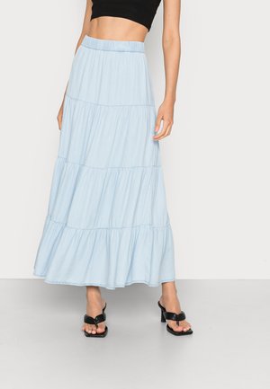 ONLPEAMA SKIRT - Gonna lunga - light blue denim