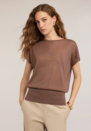 Motivi, T-shirt basic - marrone