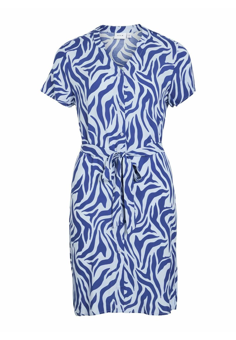 Vila Blousejurk blauw Vila Blousejurk blauw