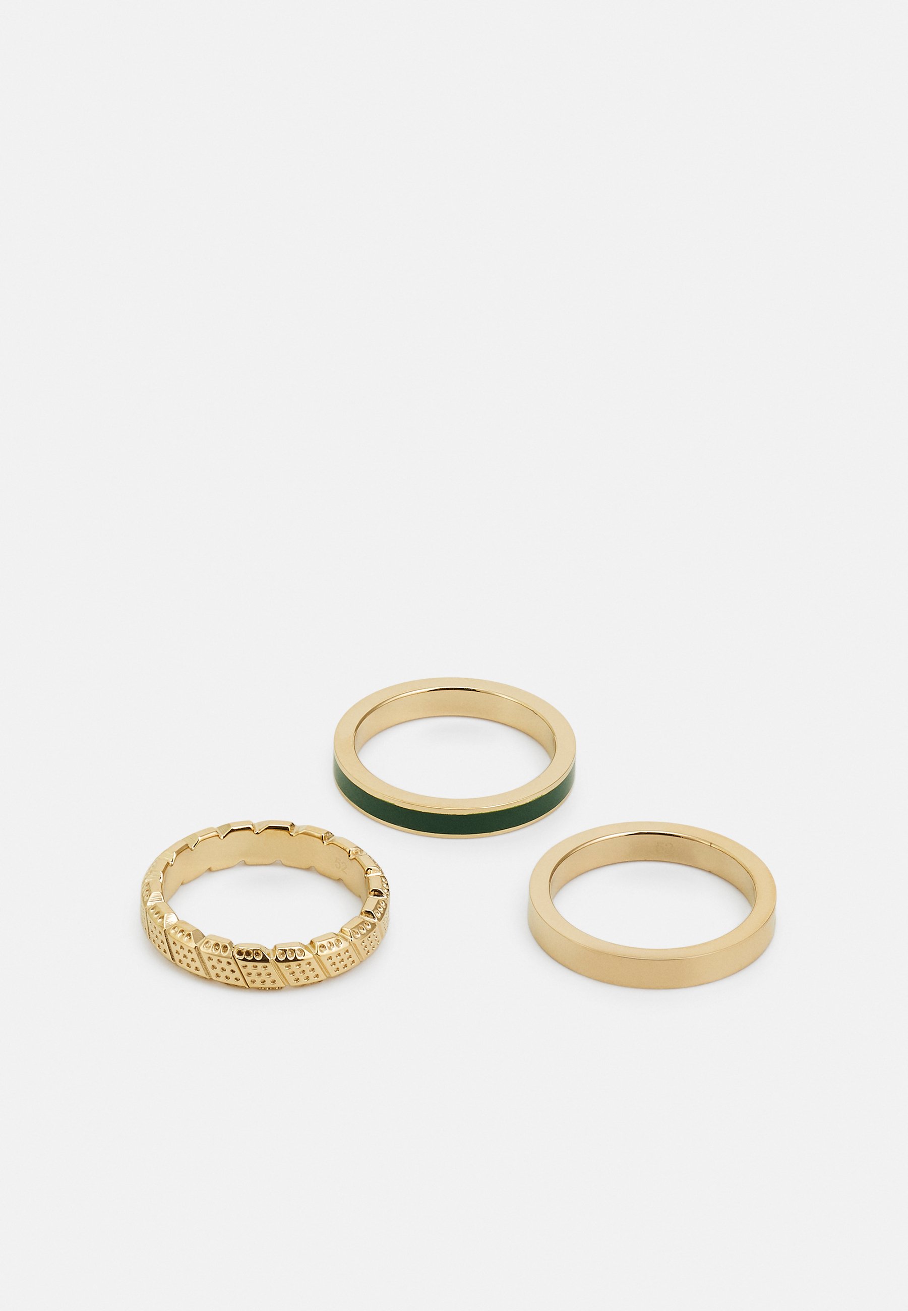 Lacoste BACKHAND UNISEX - Ring - gold-coloured - Zalando