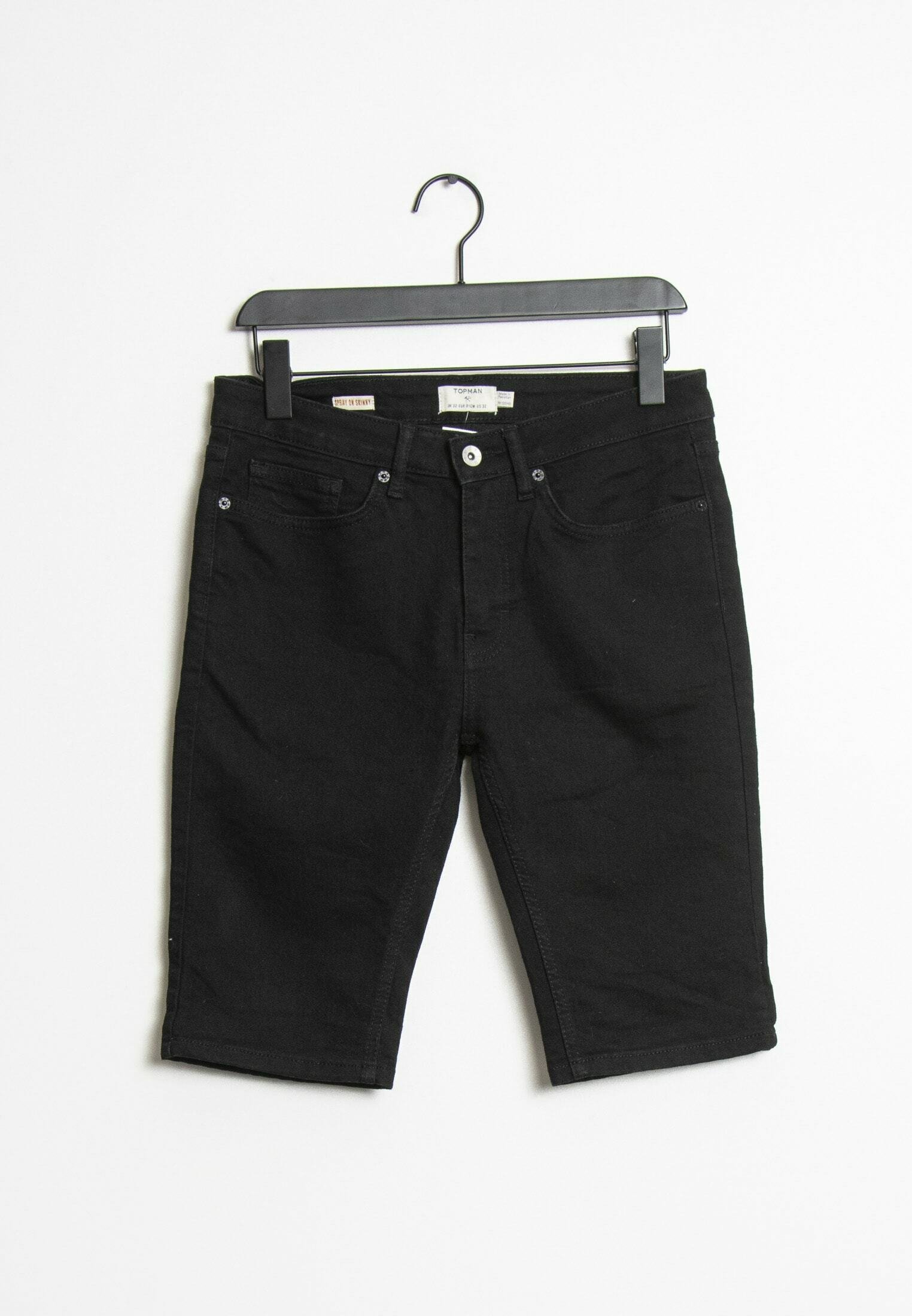 Topman Denim shorts - black - Zalando.ie