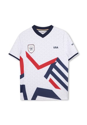 MET KORTE MOUWEN - T-shirt imprimé - blanc