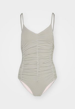 FENDRA GATHERED SWIMSUIT - Maudymosi kostiumėlis - dusty olive