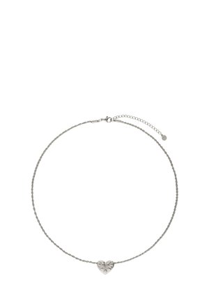 BOTANICAL WITH FLOWER HEART - Halskette - silver-coloured