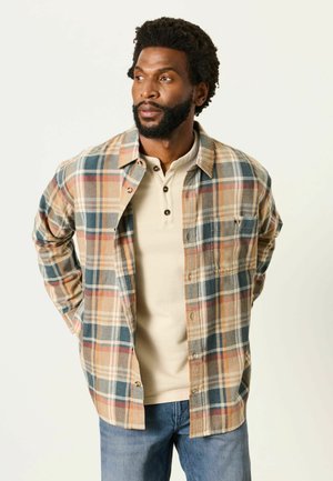 FatFace, TALL FIT - LONG SLEEVE RELAXED FIT CHECK SHIRT - Hemd - natural