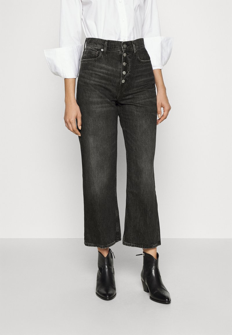 Polo Ralph Lauren WIDE CROP - Straight leg jeans - angelou wash/mottled