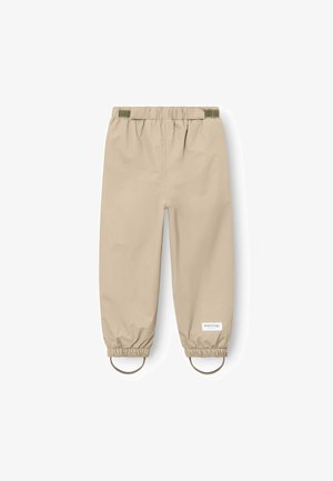 Beesedad veepärvides püksid elastse vöökoha, lihtsasti reguleeritavate varrukate ja ümmarguste aktsentidega pahkluude juures. Sile tekstuur ja minimaalne bränding.