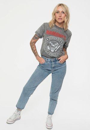 RAMONES PRESIDENTIAL SEAL HEY HO BURNOUT - Print T-shirt - grey