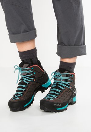 MOUNTAIN TRAINER MID GORE TEX - Hiking shoes - magnet/viridian green