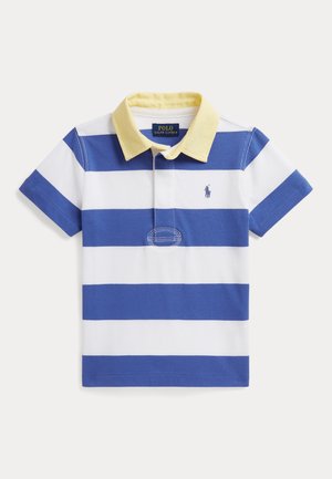 STRIPED COTTON SHORT-SLEEVE RUGBY SHIRT 2-6Y - Πόλο - liberty/white